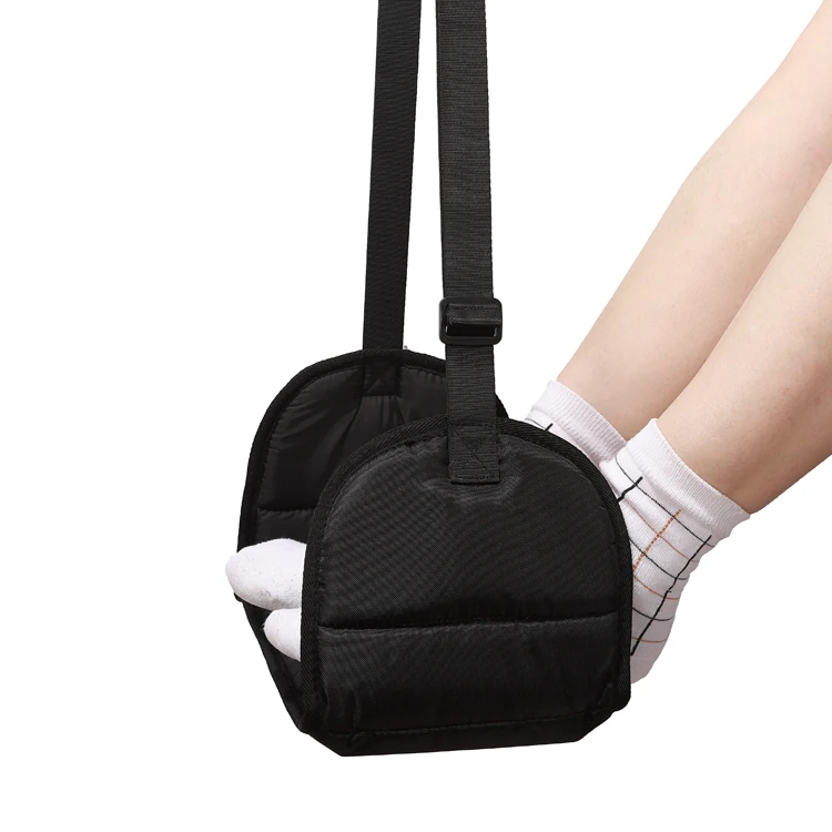 adjustable footrest under desk travel airplane footrest hammock to prevent Swelling and Soreness in long Journey