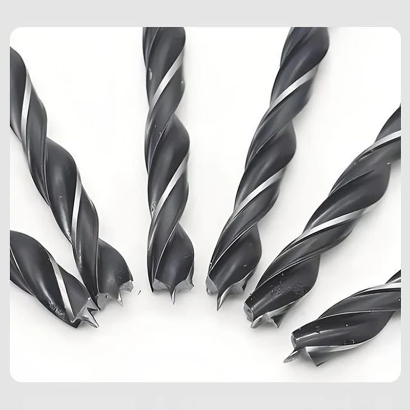 Three-Point Woodworking Drill Bit Set Twist Brad Bits Positioning Drill Hole Tools Electric Drill Bits for Woodworking