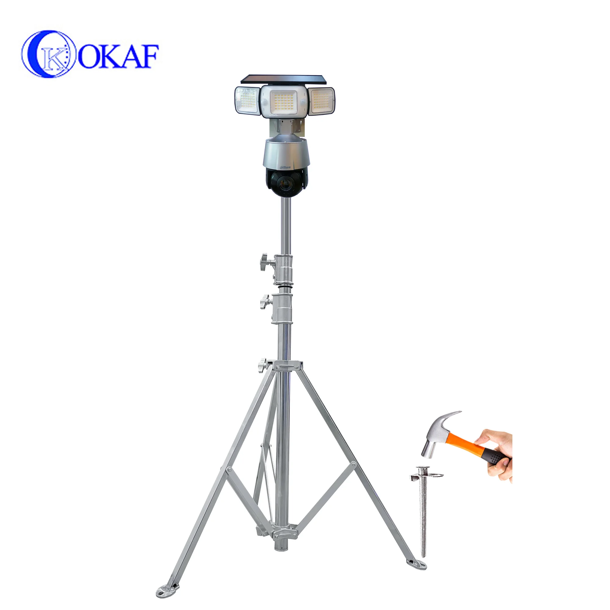 Portable IP Surveillance Dome Camera Mobile 4G HD Illuminated Camera CCTV Rapid Deployment Camera With Built-in Battery Tripod