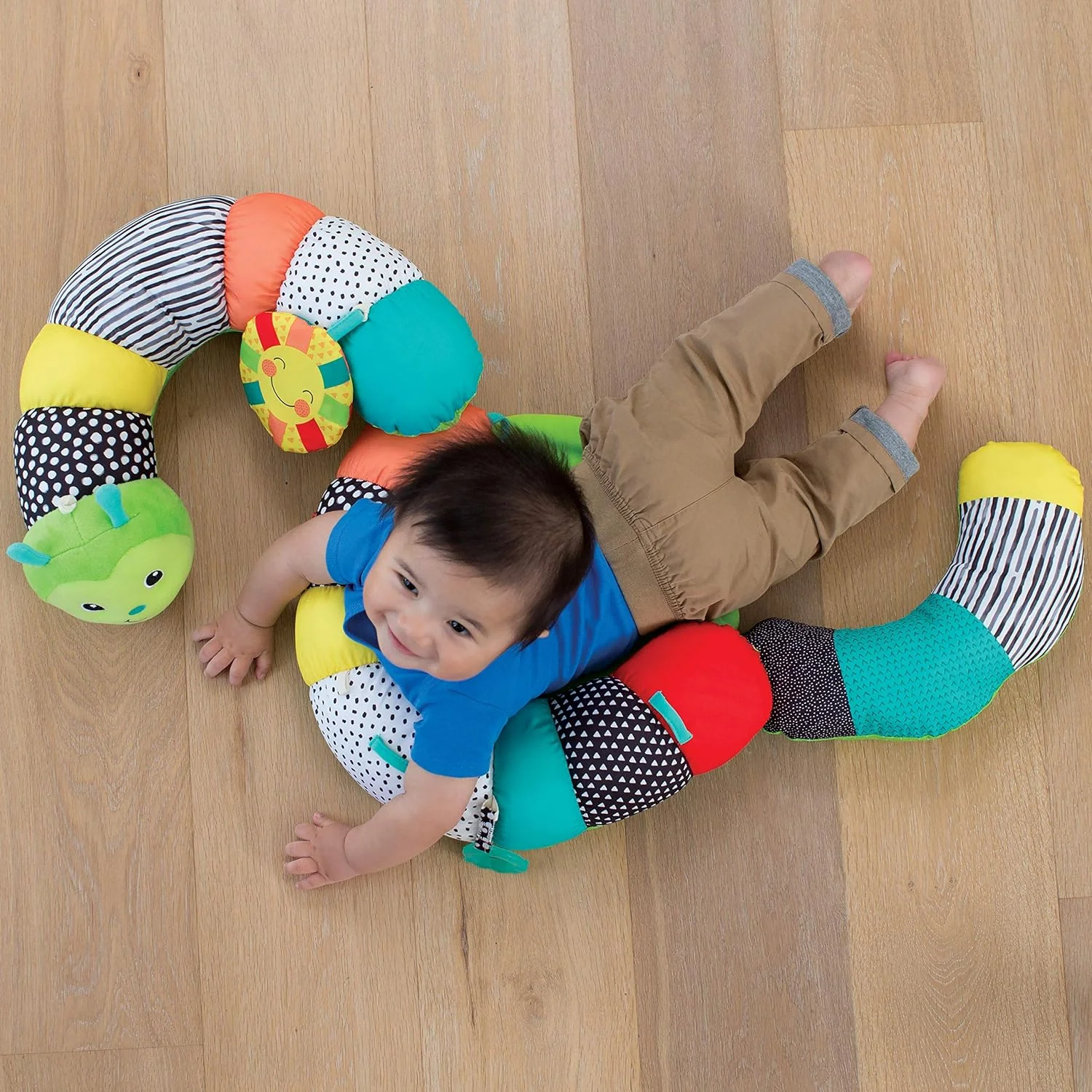 Newborn Support Sitting Pillow Cushion Baby Caterpillar Plush Toy