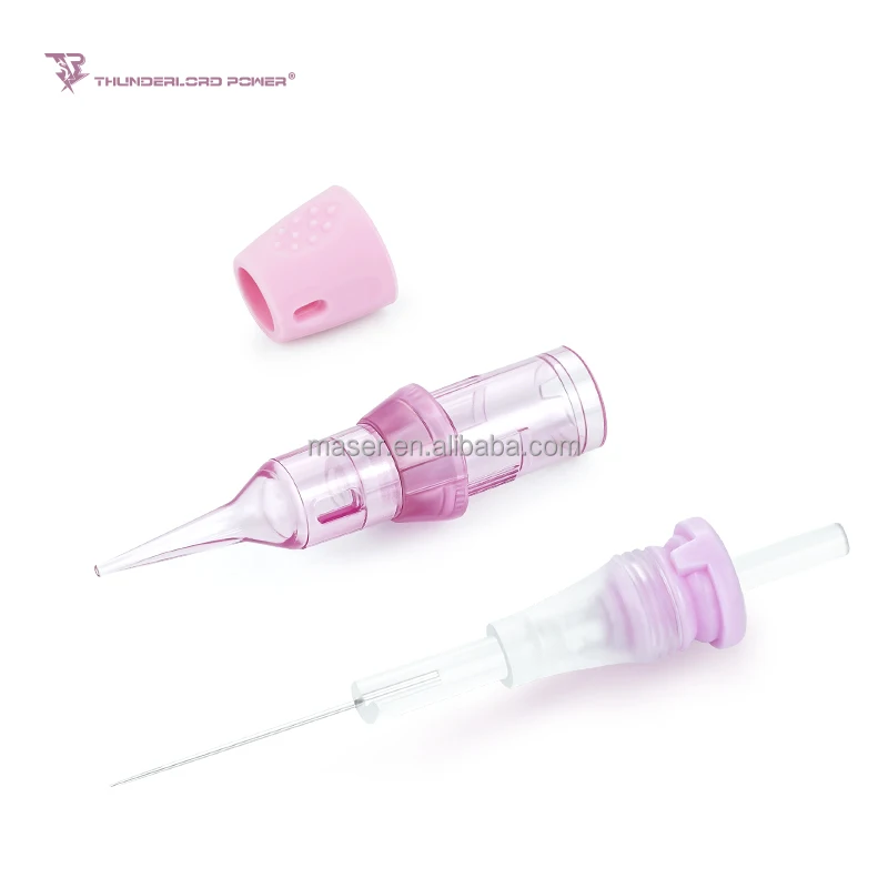 New Universal Cartridge Pink Needles for Biomaser Dermografo P90 New Permanent Makeup Tattoo Needles With Membrane
