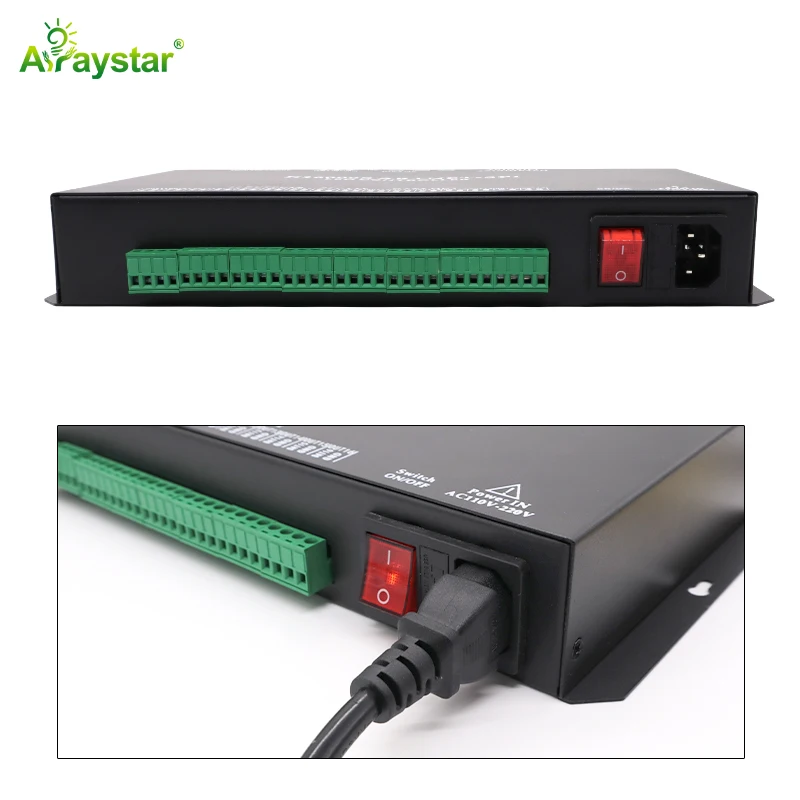 K16 Artnet LED controller 16 channels SPI RGB IC PIXEL programmable LED controller with SD card for club and KTV