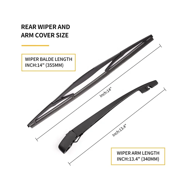 Kction Factory OEM качественные всесезонные лучшие продажи Набор сменных задних дворников для лобового стекла Honda Odyssey 11-17