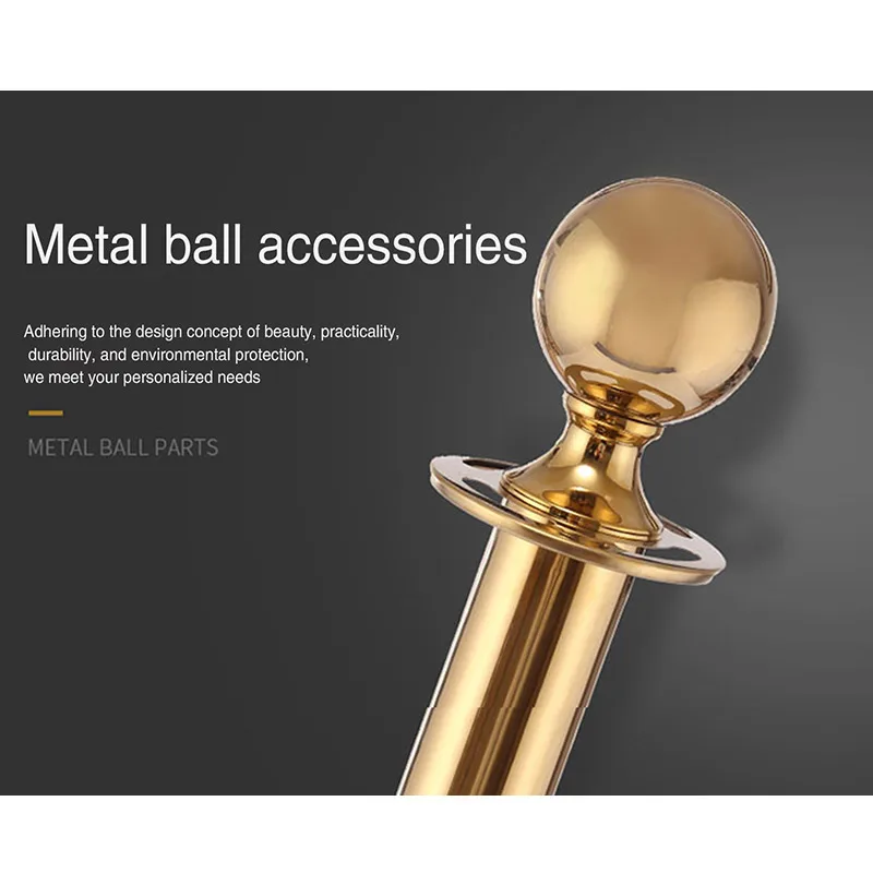 Direct Sale Hotel Amenities Stainless Steel Telescopic Isolation Column Rail with Dry Seat Welcome Guests