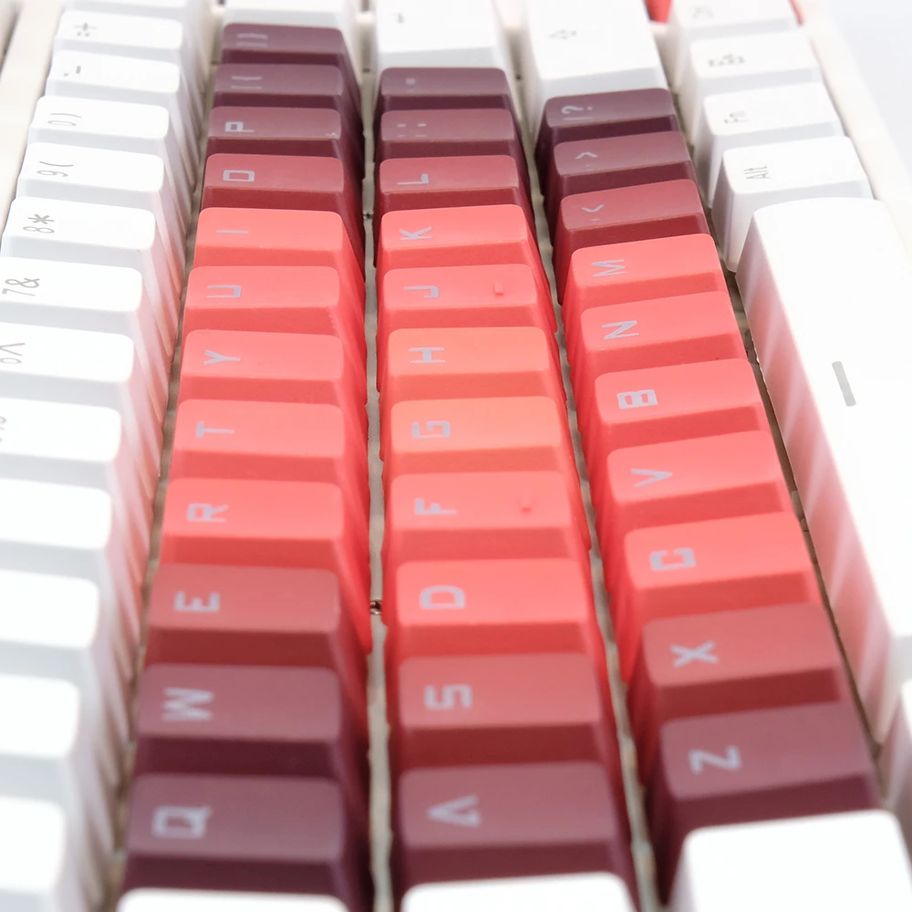 Gradient Doubleshot PBT Keycaps for Mechanical Keyboard Keycaps Custom Double shot PBT Keycap Set