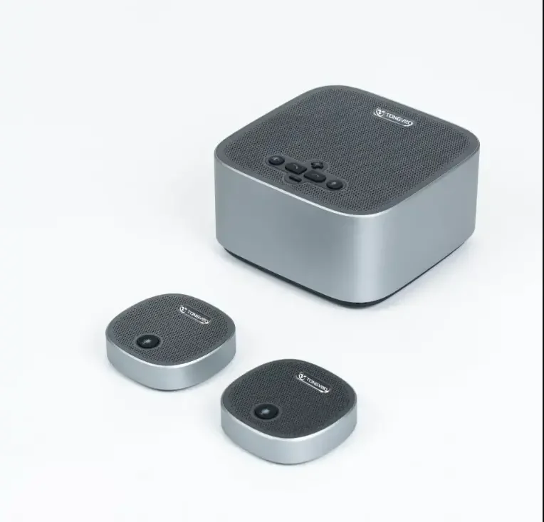 Blue Tooth/USB/Wireless 360° Voice Pick up Conference Speakerphone With 2 Expansion Mics