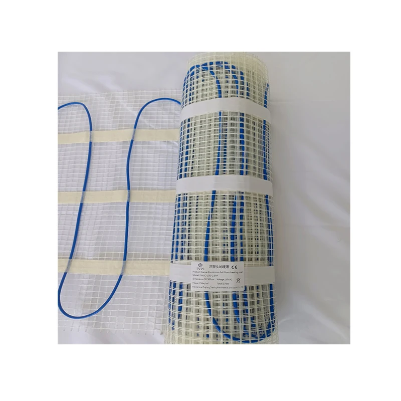 Indoors Bathroom Floor Electric Heat cable twin conductor home living room floor heating mat under tile