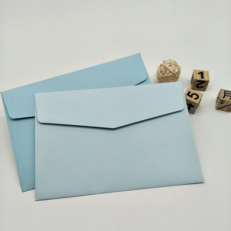 Nice design many colors colorful customized size pink green paper voucher envelope