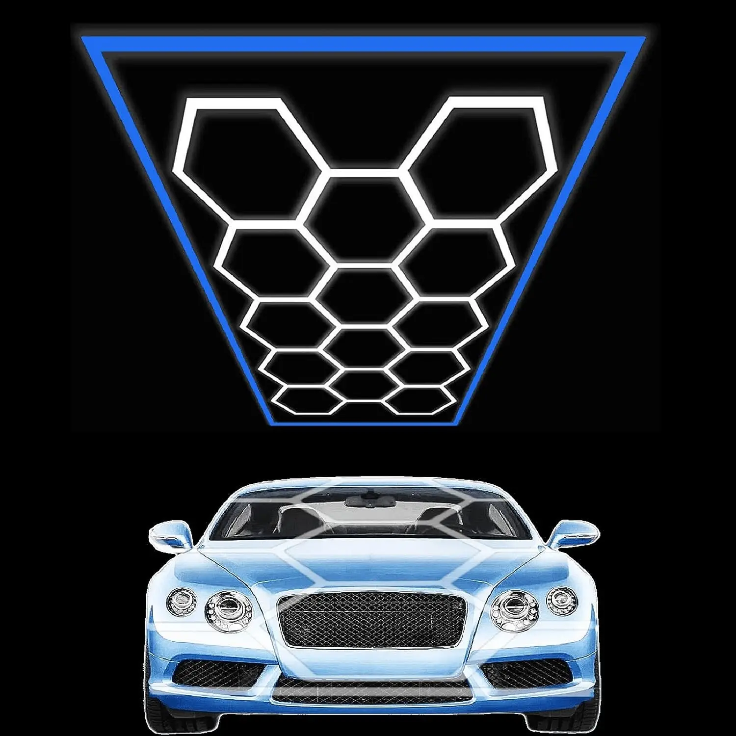 Aoying 2025 Лидер продаж новый Автомобильный светодиодный шестиугольный фонарь для гаража шестигранные светодиодные рабочие