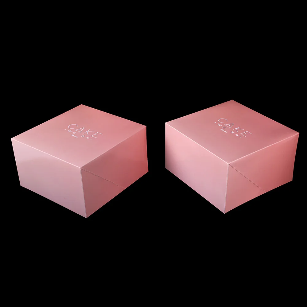Box Cupcakes Cookie And Cake Box Transparent Safe Delivery Gift Cupcakes Pops Roll Packaging Pink Individual Cake Boxes