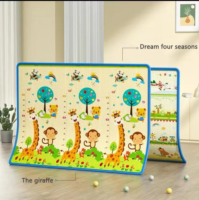 Baby Play Mat,Waterproof Double-Sided Pattern Babies Playmat for Playpen,Anti-Slip Baby Crawling Kids Play Mat
