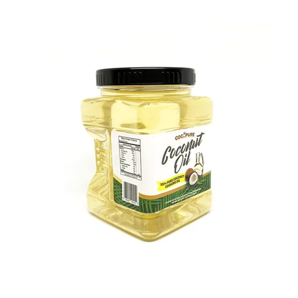 
Cocopure Brand Coconut oil 15*1L jar large capacity coconut oil making crude coconut oil 