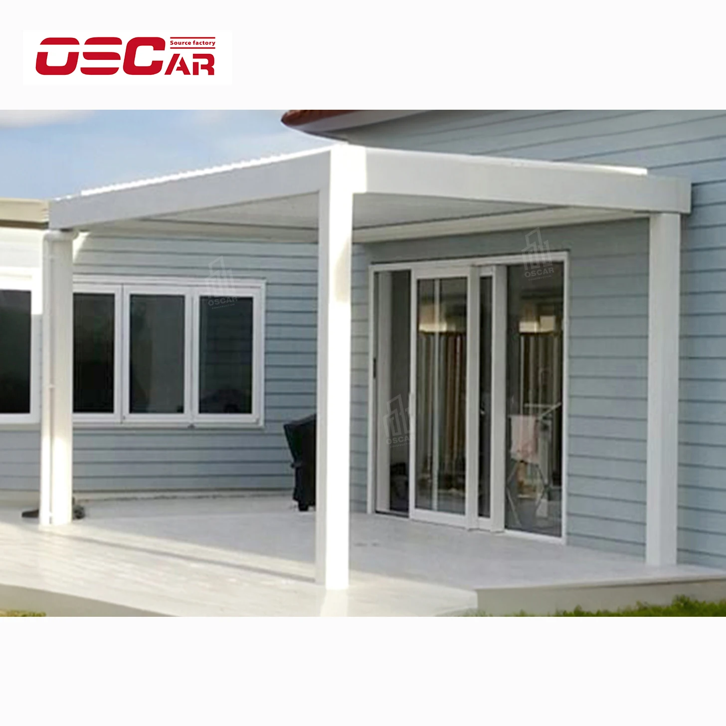 Gazebo Pergola Motorized Louvered Waterproof Garden Pergola Gazebo High Quality Electric wholesale Aluminium Outdoor Aluminum