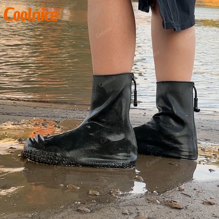 Coolnice 2022 New Waterproof Shoe Cover Reusable Rain Shoe Cover Nanotechnolog Silicone Shoe Running Cover Work Rubber Protector