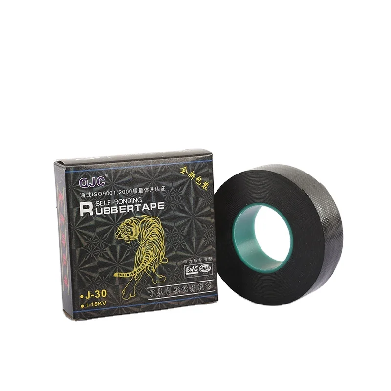 PIB/EPR 3m high voltage self adhesive double sided  customer request black 10kv rubber butyl tape