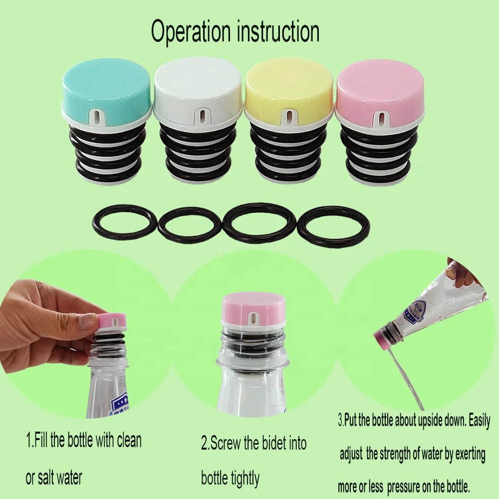 1PCS Pack Portable Bidet Pipe for Toilet Universal Travel Bidet Compatible with Your Plastic Bottle Handheld Shattaf Postpartum