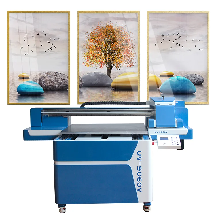 Custom Plotter CNC Glass Flatbed Varnish Inkjet Printer Laser Machine 900*600mm Acrylic Print and Cut for Customised Phone Case