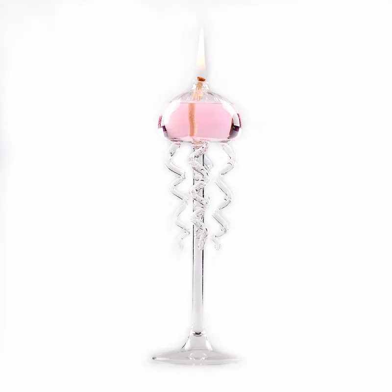 Clear Glass Oil Lamp Borosilicate Glass Includes Bliss Oil Candle Candle Holder