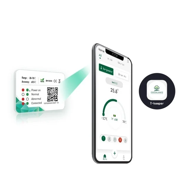 single use coldchain vaccine freezer traceable ultra-low temperature wifi data logger