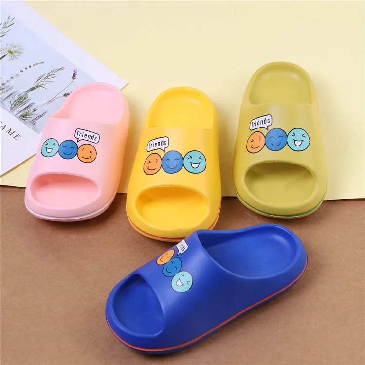 Недорогие детские высокий упругой Eva мультфильма изготовленный на заказ дом дизайнерские женские Тапочки
