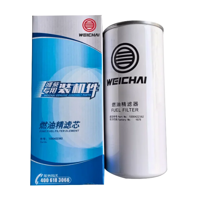 Weichai Construction Machinery Parts Diesel Fuel Fine Filter Element P7 P8 P9 P10 Model 1000422382A