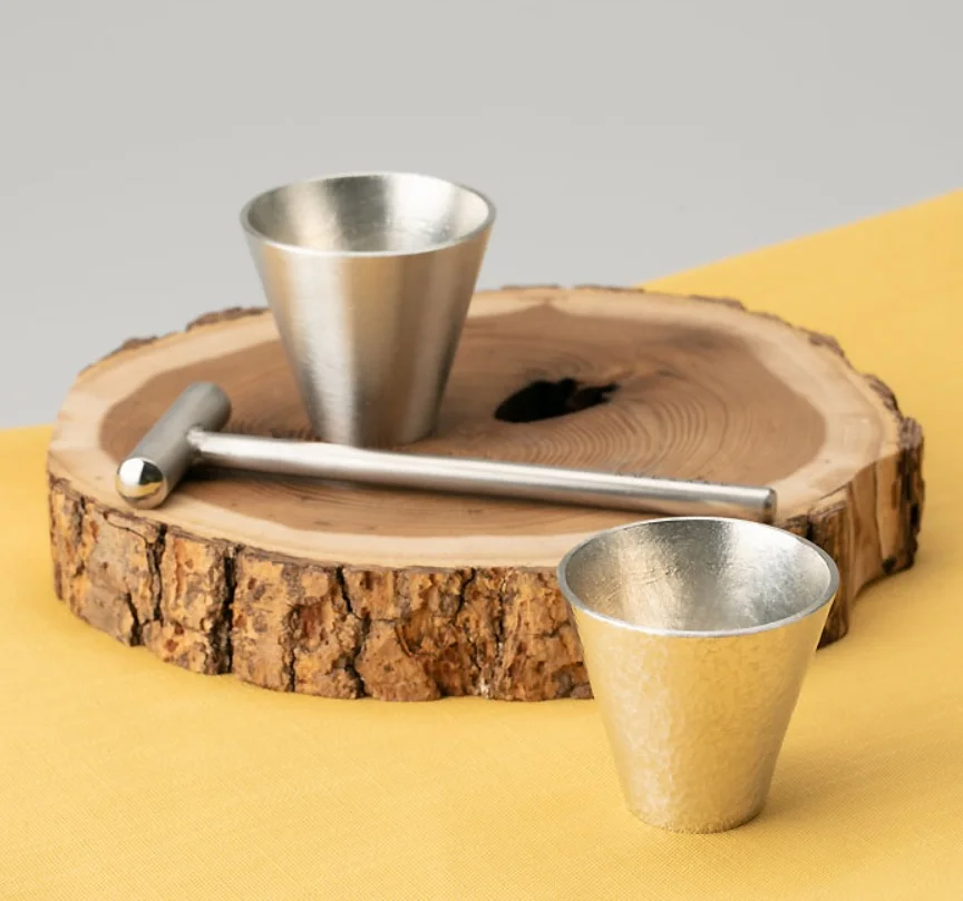 Popular high quality sake pure copper cup with Japanese style