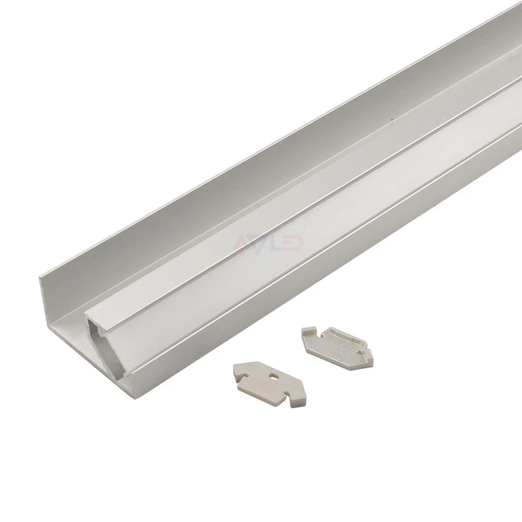 OEM 37*18mm Anodized 6063 T5 Extruded Aluminium Profile Linear Shape Pmma Cover for Alloy Aluminum Led Profiles