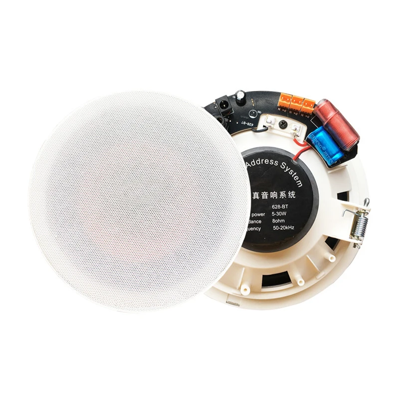 6.5-inch BluetoothS Ceiling Speaker PA System 30W High Fidelity Stereo Subwoofer Music Player Home Indoor Audio D-level Speaker