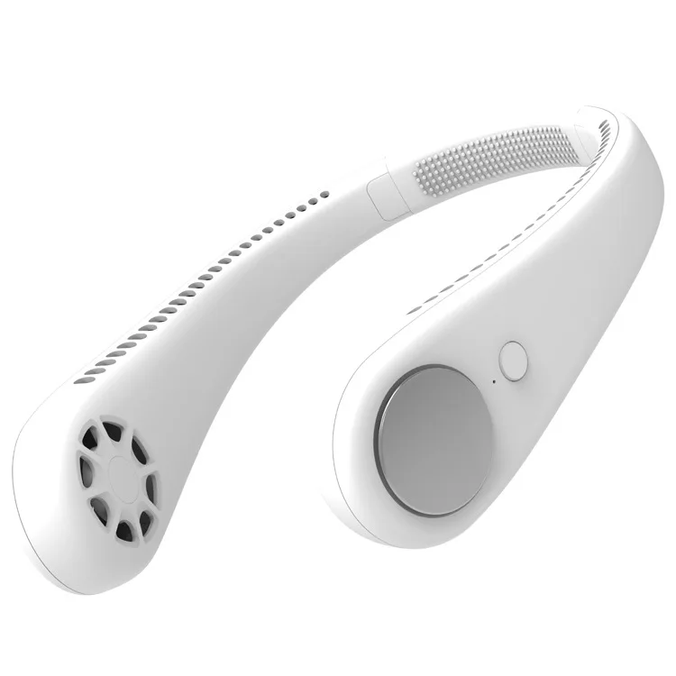 1800mah capacity charging fan 48 outlets All-round cooling neck hanging fan  for sports 3 speeds air cooling fan