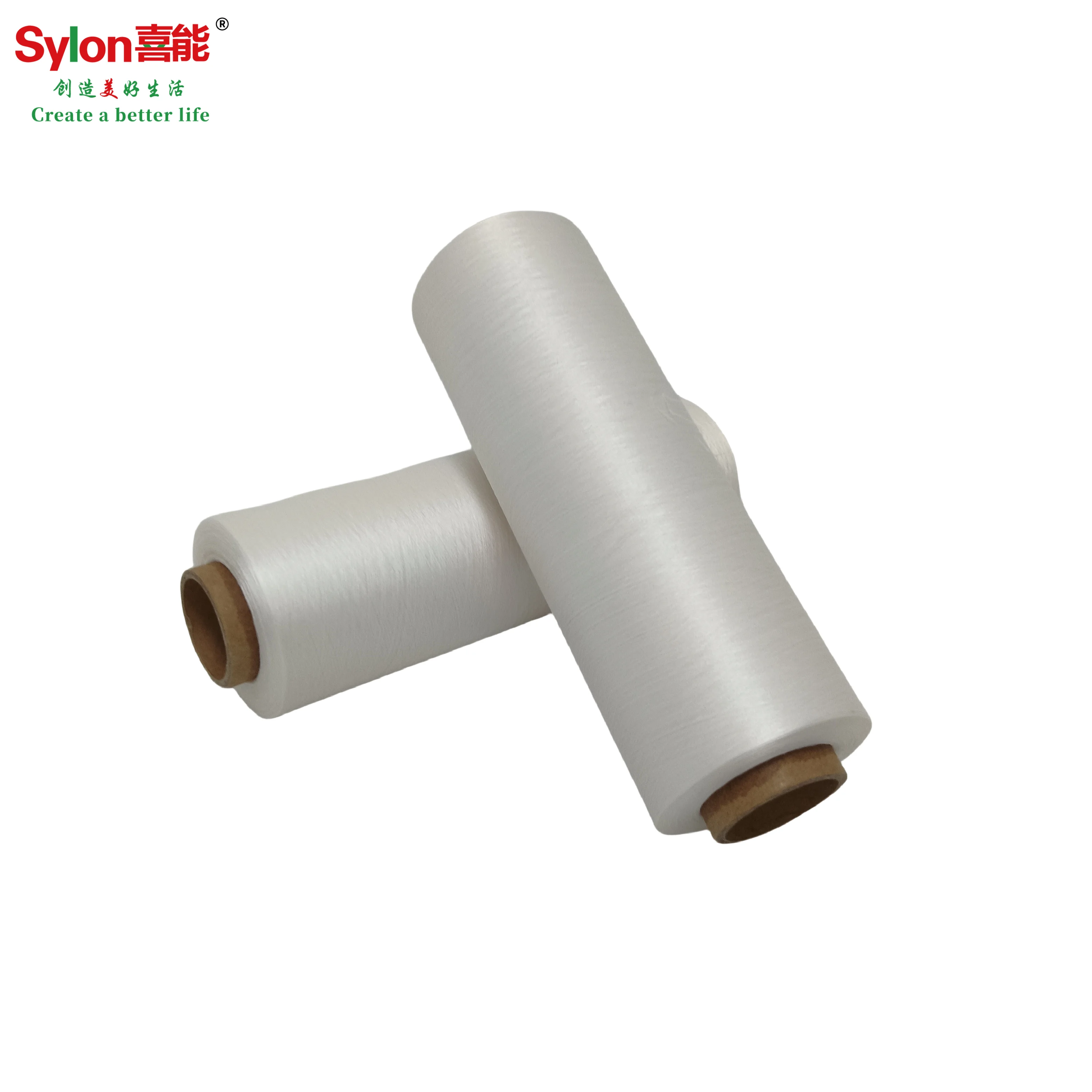 Round cross-section 30D cupro + 40D nylon composite filament yarn for weaving Bemberg