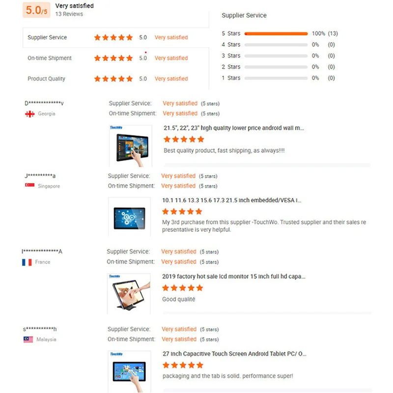 Factory direct supply 32 43 inch touch screen display interactive smart board whiteboard for class teaching