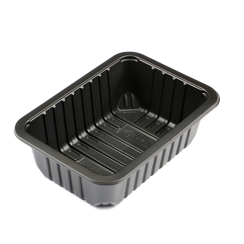 Blister plastic disposable biodegradable for fresh meat fruit frozen pla pet pp food packing tray