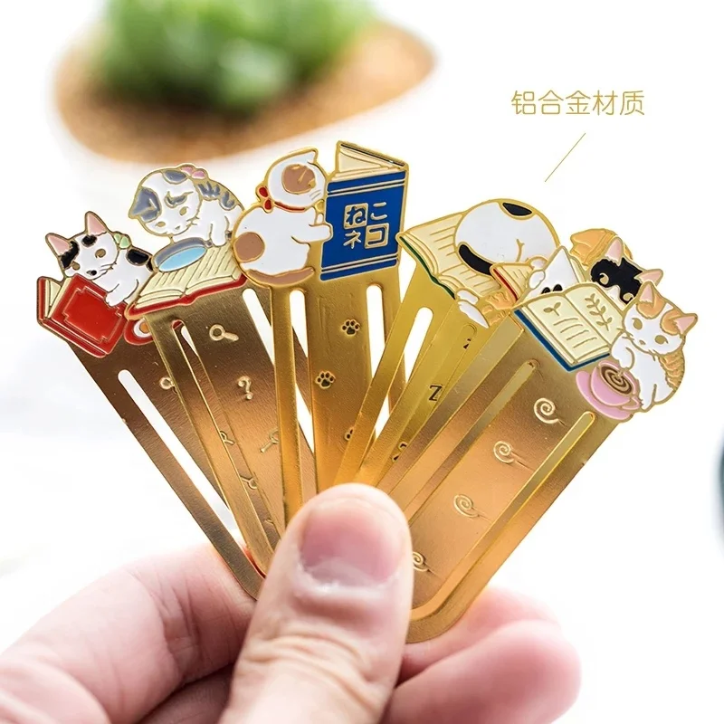 metal zincy alloy unique enamel bookmark