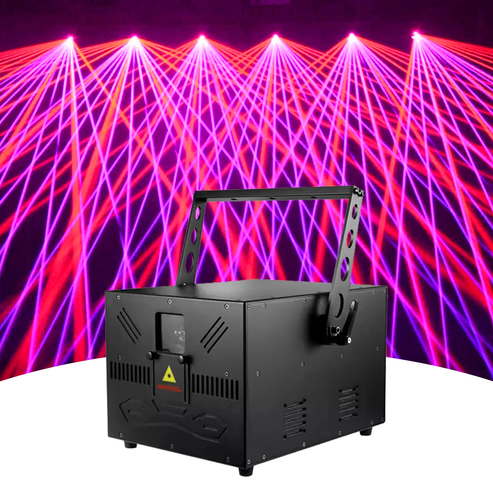 Wedding Machine dj Stage DMX RGB 3W RGB Full Color Laser Show Projector Equipment with Snow Smoke Machine