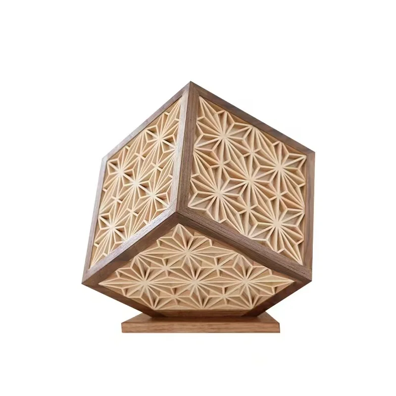 Japanese solid wood bedroom lamp living room balcony bedside decorative light bar restaurant outdoor camping atmosphere light