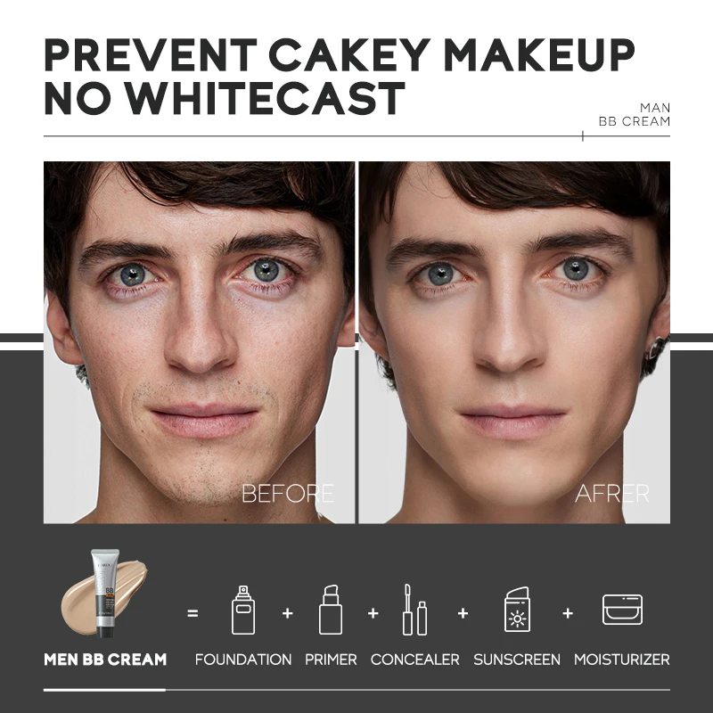 Costom Wholesale Beauty Matte BB And CC Cream Glow Make Up With Spf 15 Liquid Foundation Private Label For Men