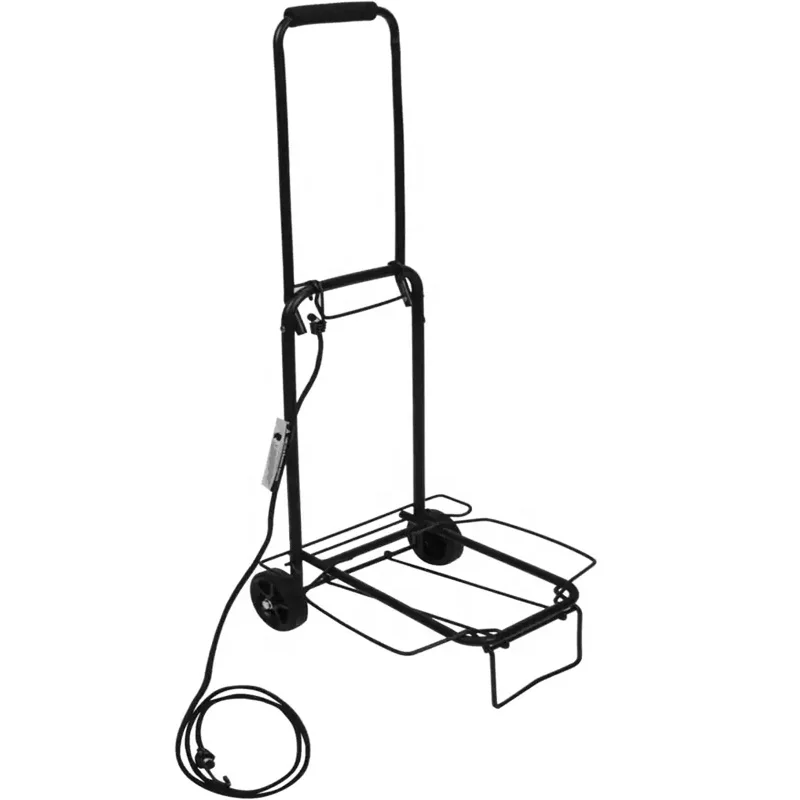 Складная ручная тележка со стальной рамой, компактная тележка для багажа