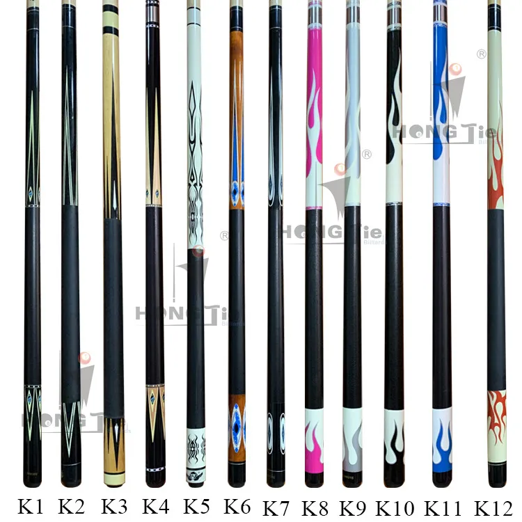 Бильярдные кии Hongjie 1/2 стильные шарнирные Бильярдные кии наклейки кленовый бассейн Кии