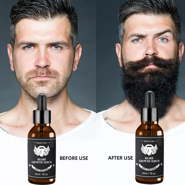 Professional Manufacturing Natural Organic Bread Hair Growth Cosmetic Essential oil Bottle Beard Oil Men Man