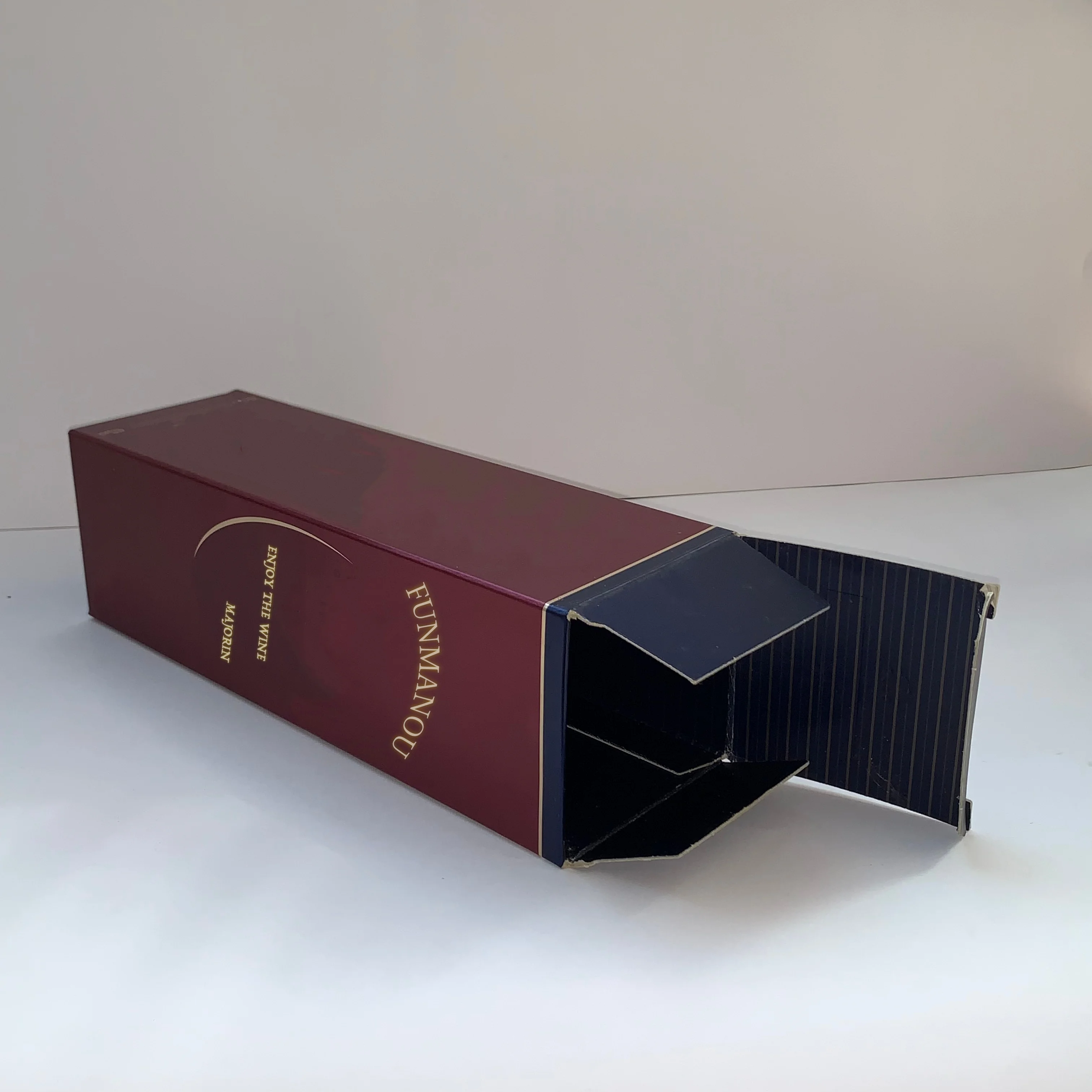 High Quality Luxury Custom Logo Size Champagne Wine Gift Box Foldable Paper Packaging Box Custom Wine Bottle Box