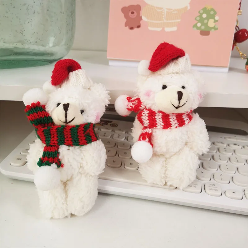 Blush Cute Joint Bear Bag Pendant Couple Christmas Plush Toysl Limb Bear Gift Soft Cute Accessories Key Chain Hot Selling Toys
