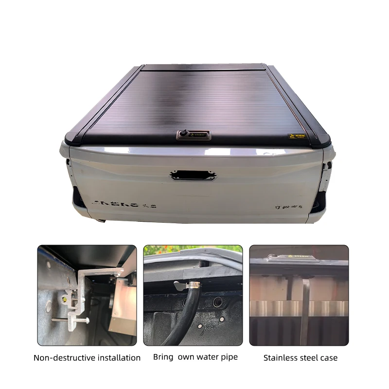 Scalable aluminum waterproof truck bed cover for Toyota Tundra Ford ranger isuzu dmax