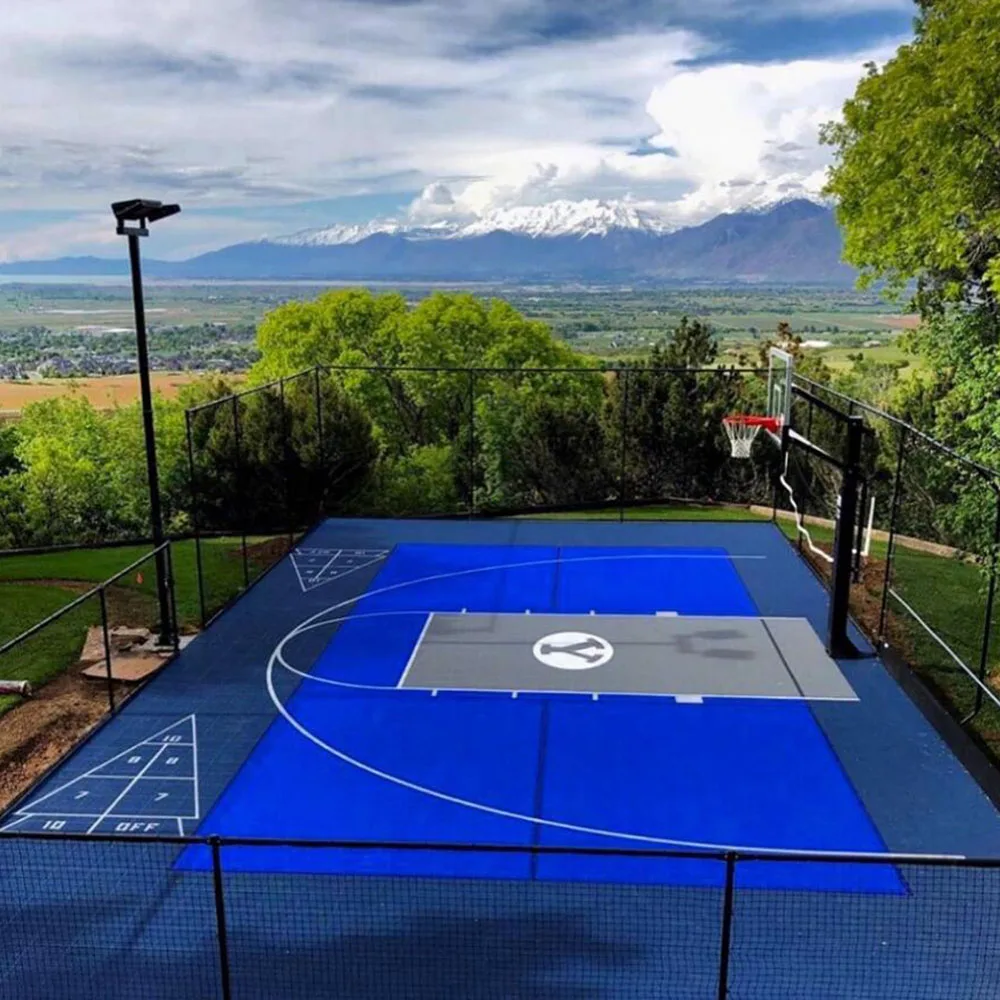 ZSFLOOR interlocking pp basketball court flooring tiles