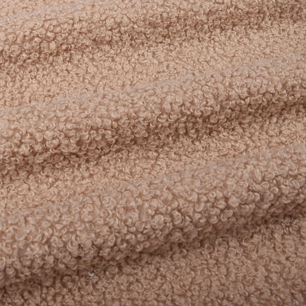 Teddy Fabric Polyester Sherpa Polar Fleece Velvet Fabric For Winter Coat ALTAI Teddy  100% Polyester Teddy Bear Fur Fabric