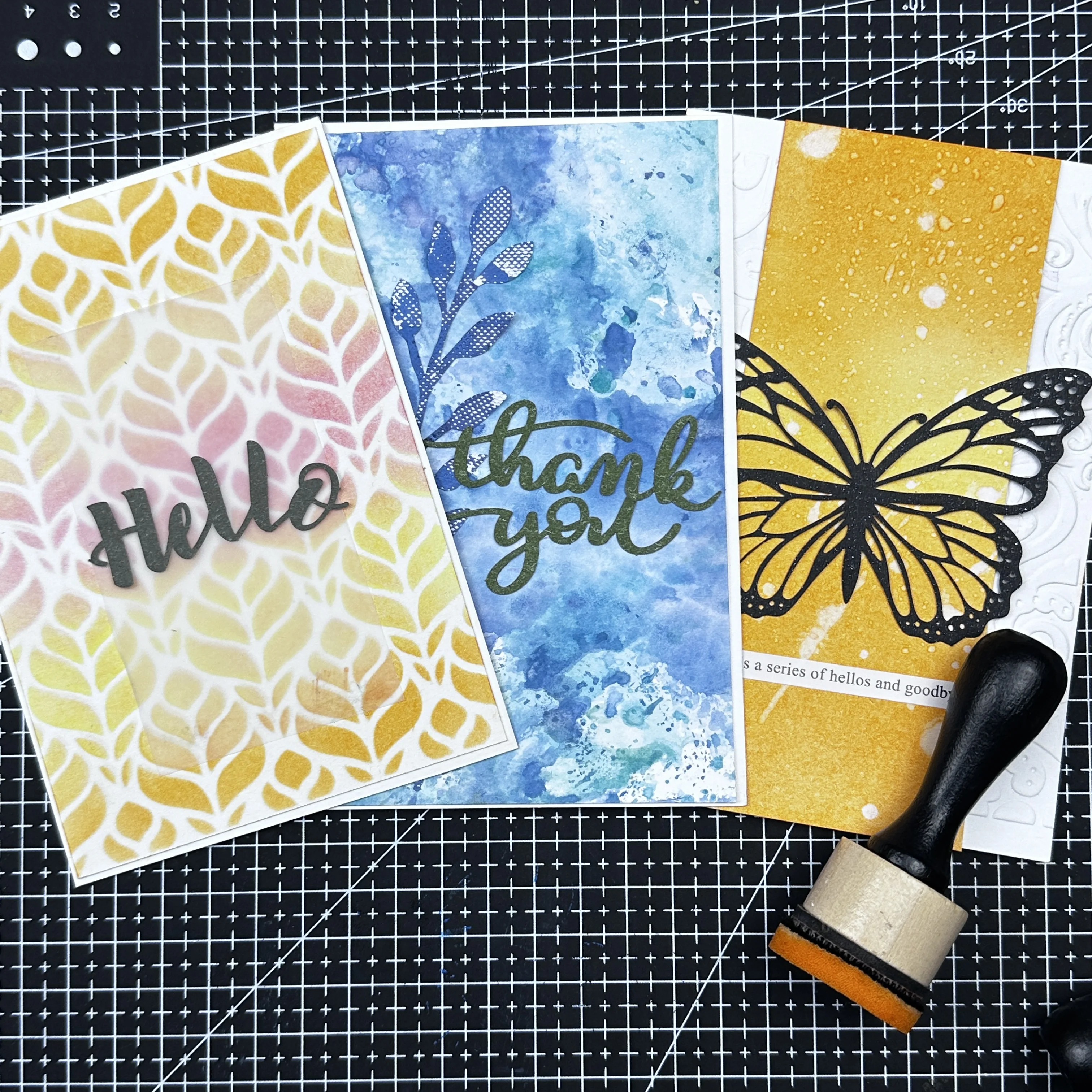 Water Based Square React Background Making DIY Wedding Birthday Card Make Dye Ink Pad for Paper Crafts