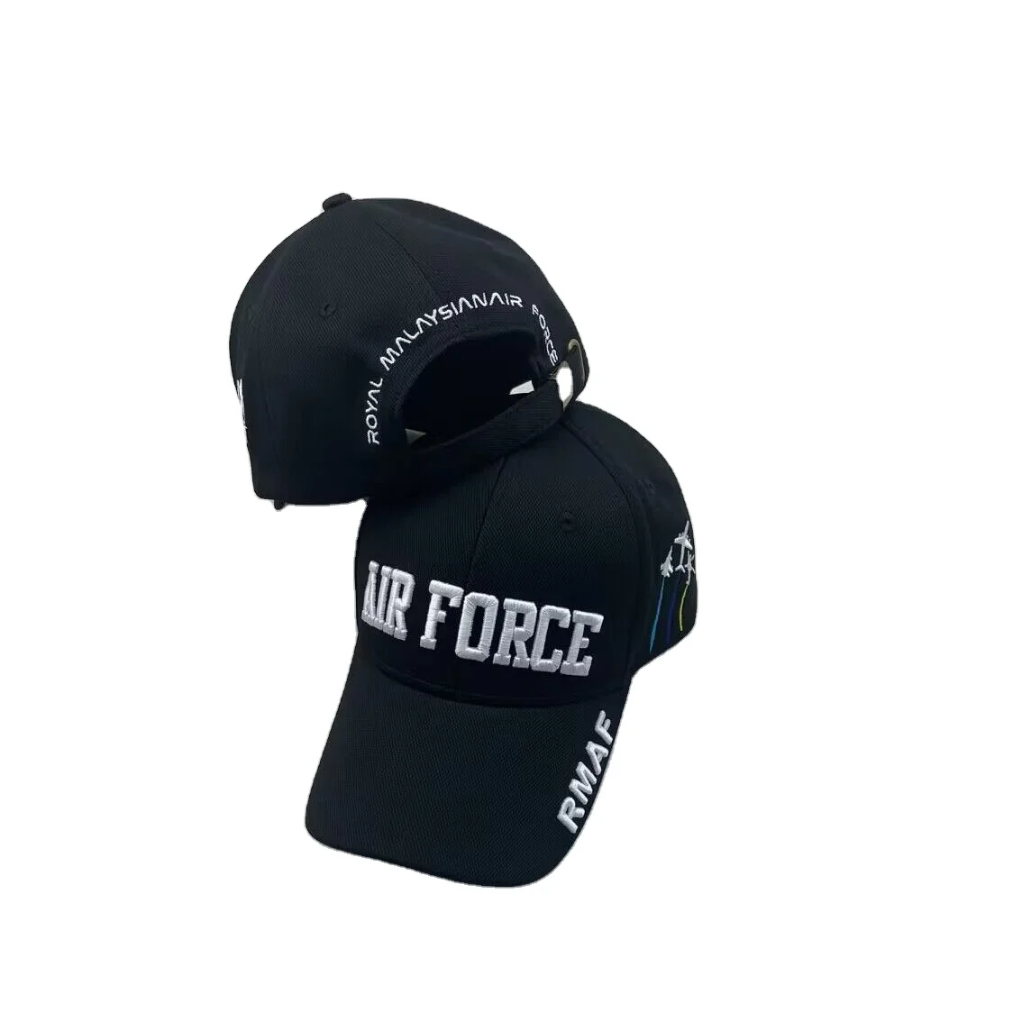 Wholesale Unisex Adjustable 100% polyester eyelet fabric Plain Baseball Cap Hats Custom embroidery logo fashion sports caps