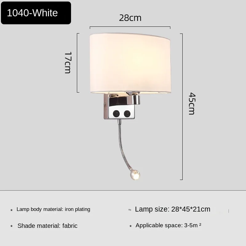 Design Interior Bedside Wall Lights Lamp Creative Decoration Minimalist Line Nordic Gold Fabric Indoor Modern Led Wall Lamps