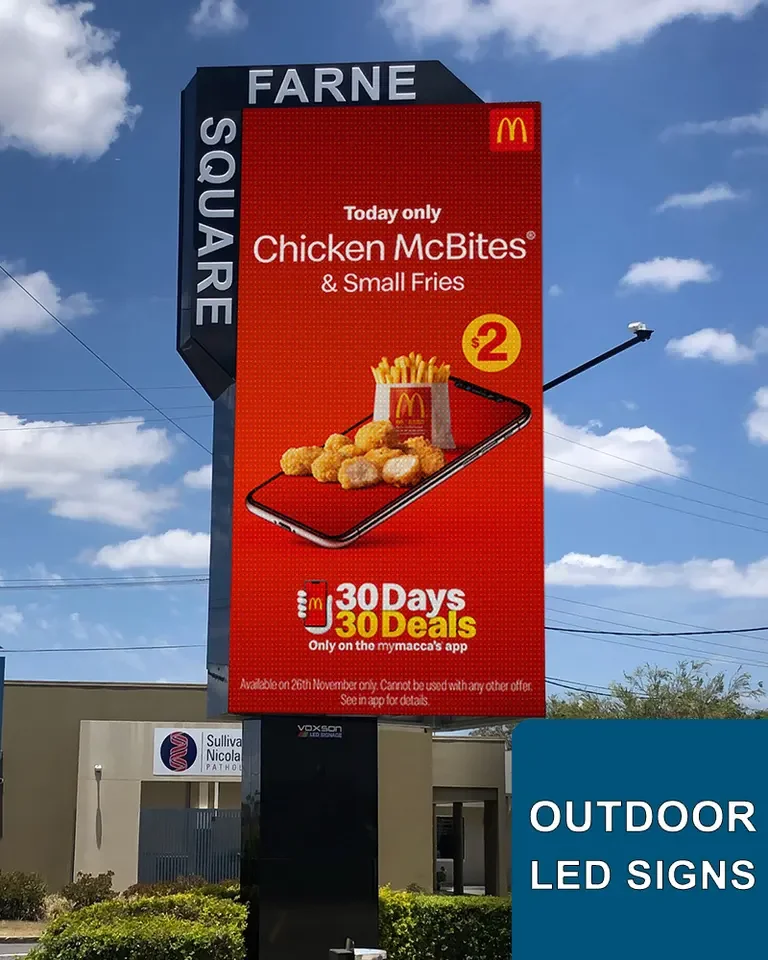 Waterproof Street Pole P10 Pantalla Led Exterior Electronic Big Digital Billboard Advertising Fixed Outdoor Screen Led Display