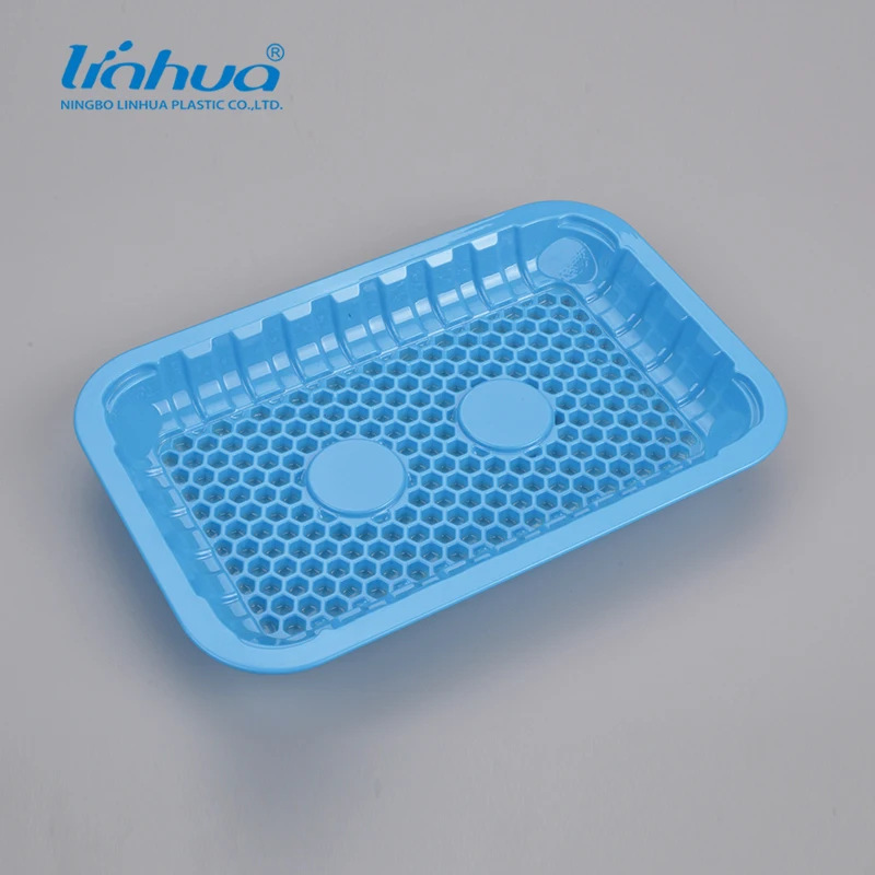 PET Plastic food tray for chicken meat food grade