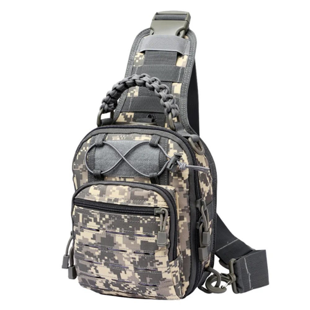 Laser Tactical Nylon Sling Bag Molle Camping Backpack Hunting Sports Chest Shoulder Bags